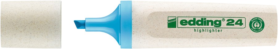 edding 24 EcoLine Textmarker hellblau, Keilspitze 2-5 mm (Art.-Nr.: 4-24010)