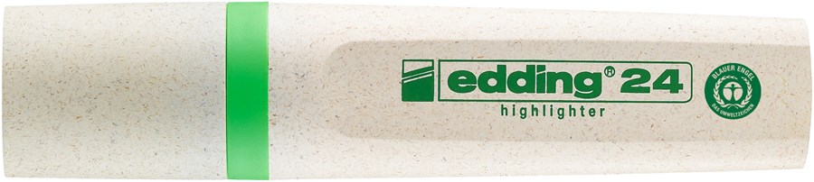 edding 24 EcoLine Textmarker hellgrün, Keilspitze 2-5 mm (Art.-Nr.: 4-24011)