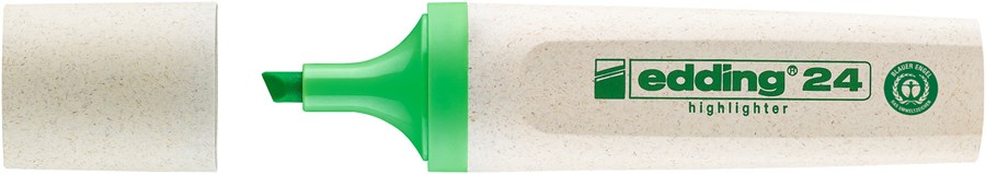 edding 24 EcoLine Textmarker hellgrün, Keilspitze 2-5 mm (Art.-Nr.: 4-24011)