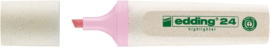 edding 24 EcoLine Pastell Textmarker rosa, Keilspitze 2-5 mm (Art.-Nr.: 4-24138)