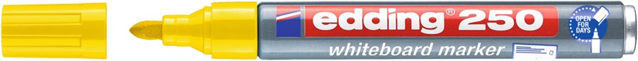 edding 250 Whiteboardmarker gelb, Rundspitze 1,5-3 mm (Art.-Nr.: 4-250005)