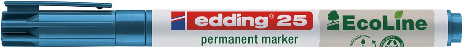 edding 25 EcoLine Permanentmarker blau, Rundspitze 1 mm (Art.-Nr.: 4-25003)