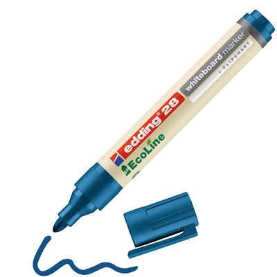 edding 28 EcoLine Whiteboardmarker blau, Rundspitze 1,5-3 mm (Art.-Nr.: 4-28003)