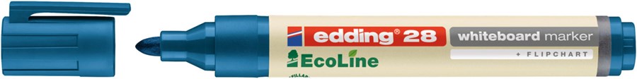 edding 28 EcoLine Whiteboardmarker blau, Rundspitze 1,5-3 mm (Art.-Nr.: 4-28003)