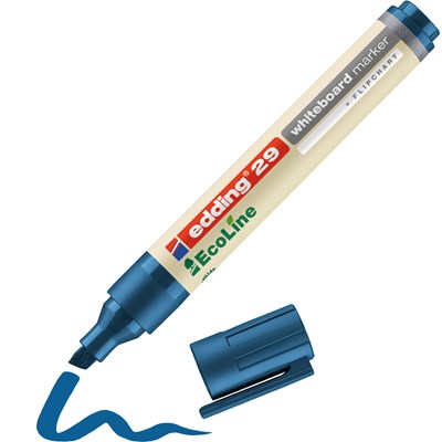 edding 29 EcoLine Whiteboardmarker blau, Keilspitze 1-5 mm (Art.-Nr.: 4-29003)