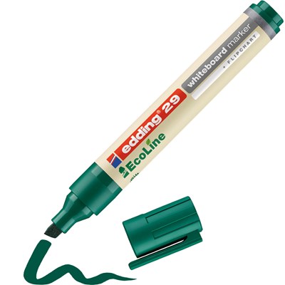 edding 29 EcoLine Whiteboardmarker grün, Keilspitze 1-5 mm (Art.-Nr.: 4-29004)