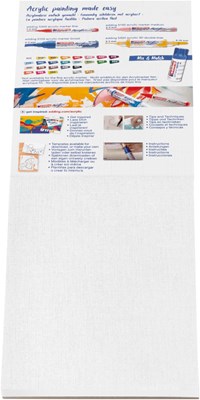 edding 30010 Acryl Malblock A6 20 Blatt weiß (Postkartenformat) (Art.-Nr.: 4-30010-A6)