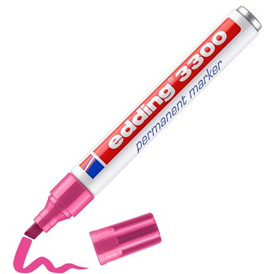 edding 3300 Permanentmarker rosa, Keilspitze 1-5 mm (Art.-Nr.: 4-3300009)