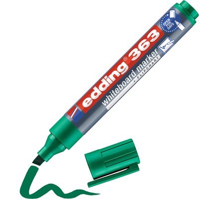 edding 363 Whiteboardmarker grün, Keilspitze 1-5 mm (Art.-Nr.: 4-363004)