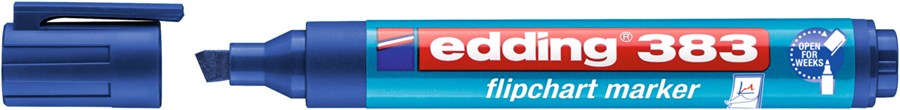 edding 383 Flipchartmarker blau, Keilspitze 1-5 mm (Art.-Nr.: 4-383003)