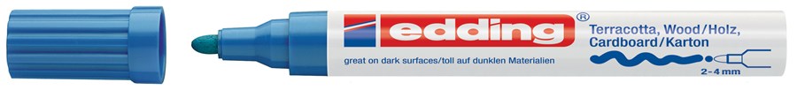 edding 4000 Mattlackmarker blau, Rundspitze 2-4 mm (Art.-Nr.: 4-4000003)
