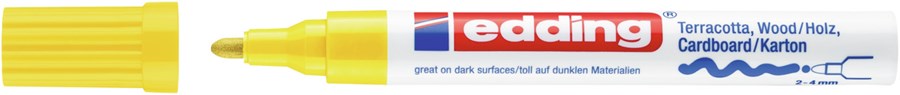 edding 4000 Mattlackmarker gelb, Rundspitze 2-4 mm (Art.-Nr.: 4-4000005)