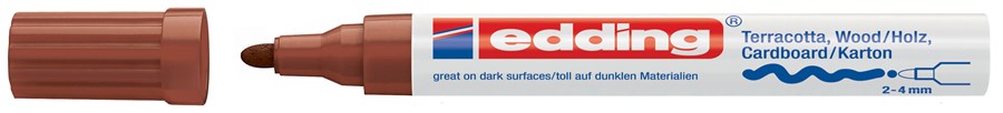 edding 4000 Mattlackmarker braun, Rundspitze 2-4 mm (Art.-Nr.: 4-4000007)