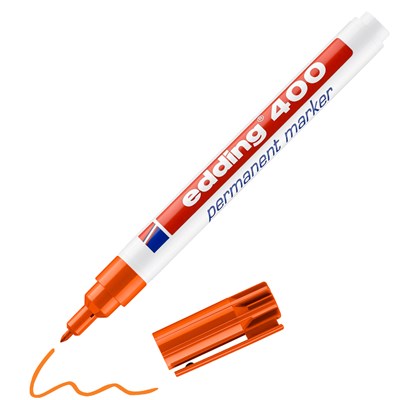 edding 400 Permanentmarker orange, Rundspitze 1 mm (Art.-Nr.: 4-400006)
