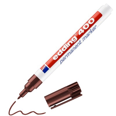 edding 400 Permanentmarker braun, Rundspitze 1 mm (Art.-Nr.: 4-400007)