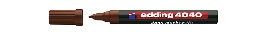 edding 4040 Mattlackmarker braun, Rundspitze 1-2 mm (Art.-Nr.: 4-4040007)