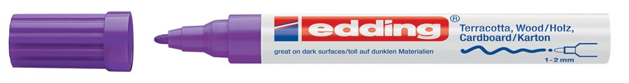 edding 4040 Mattlackmarker violett, Rundspitze 1-2 mm (Art.-Nr.: 4-4040008)