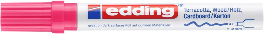 edding 4040 Mattlackmarker rosa, Rundspitze 1-2 mm (Art.-Nr.: 4-4040009)