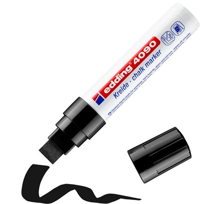 edding 4090 Kreidemarker schwarz, Keilspitze 4-15 mm (Art.-Nr.: 4-4090001)