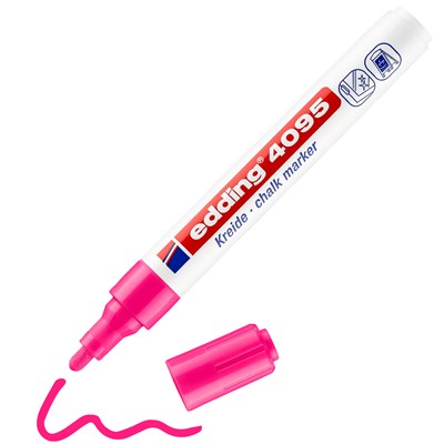 edding 4095 Kreidemarker neonrosa, Rundspitze 2-3 mm (Art.-Nr.: 4-4095069)