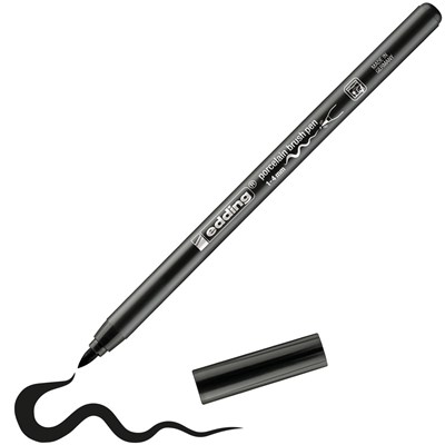 edding 4200 Porzellanpinselstift schwarz, Pinselspitze 1-4 mm (Art.-Nr.: 4-4200001)