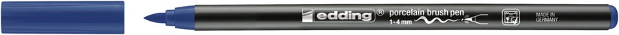 edding 4200 Porzellanpinselstift stahlblau, Pinselspitze 1-4 mm (Art.-Nr.: 4-4200017)