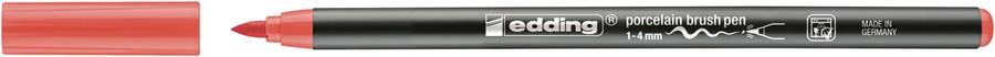 edding 4200 Porzellanpinselstift korallenrot, Pinselspitze 1-4 mm (Art.-Nr.: 4-4200245)