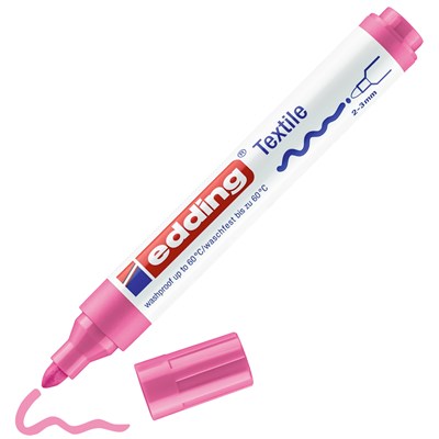 edding 4500 Textilmarker rosa, Rundspitze 2-3 mm (Art.-Nr.: 4-4500009)