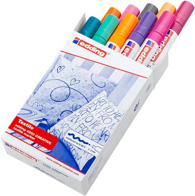 edding 4500 Textilmarker 10er Set trend sortiert, Rundspitze 2-3 mm (Art.-Nr.: 4-4500099)