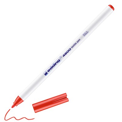 edding 4600 Textilstift rot, Rundspitze 1 mm (Art.-Nr.: 4-4600002)