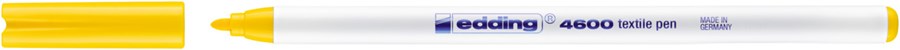 edding 4600 Textilstift gelb, Rundspitze 1 mm (Art.-Nr.: 4-4600005)