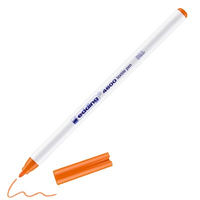 edding 4600 Textilstift orange, Rundspitze 1 mm (Art.-Nr.: 4-4600006)