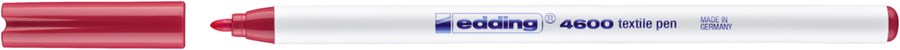 edding 4600 Textilstift karminrot, Rundspitze 1 mm (Art.-Nr.: 4-4600019)