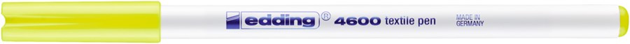 edding 4600 Textilstift neongelb, Rundspitze 1 mm (Art.-Nr.: 4-4600065)