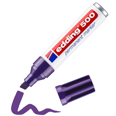 edding 500 Permanentmarker violett, Keilspitze 2-7 mm (Art.-Nr.: 4-500008)