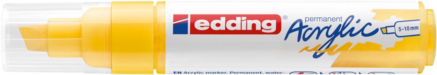 edding 5000 Acrylmarker breit verkehrsgelb, Keilspitze 5-10 mm (Art.-Nr.: 4-5000905)