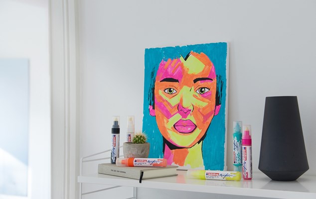 edding 5000 Acrylmarker breit helllavendel matt, Keilspitze 5-10 mm (Art.-Nr.: 4-5000931)