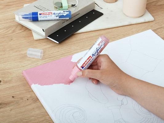 edding 5000 Acrylmarker breit helllavendel matt, Keilspitze 5-10 mm (Art.-Nr.: 4-5000931)