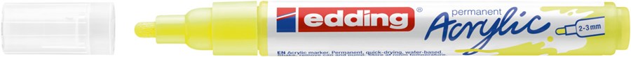 edding 5100 Acrylmarker medium neongelb, Rundspitze 2-3 mm (Art.-Nr.: 4-5100065)