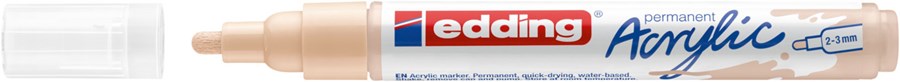 edding 5100 Acrylmarker medium warmbeige, Rundspitze 2-3 mm (Art.-Nr.: 4-5100255)