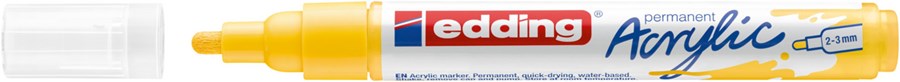 edding 5100 Acrylmarker medium verkehrsgelb, Rundspitze 2-3 mm (Art.-Nr.: 4-5100905)