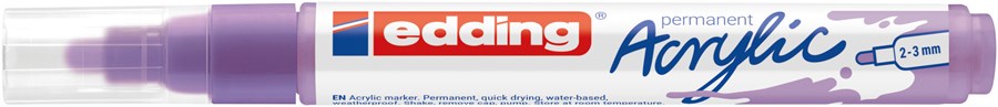 edding 5100 Acrylmarker medium helllavendel, Rundspitze 2-3 mm (Art.-Nr.: 4-5100931)