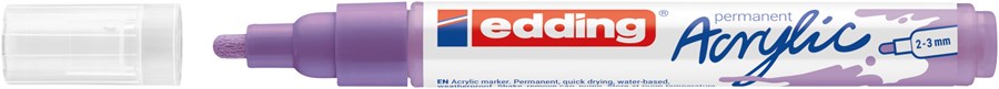 edding 5100 Acrylmarker medium helllavendel, Rundspitze 2-3 mm (Art.-Nr.: 4-5100931)