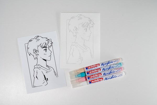 edding 5300 Manga Stifte Kreativset, 5er Set (Art.-Nr.: 4-5300-1800-5-1)