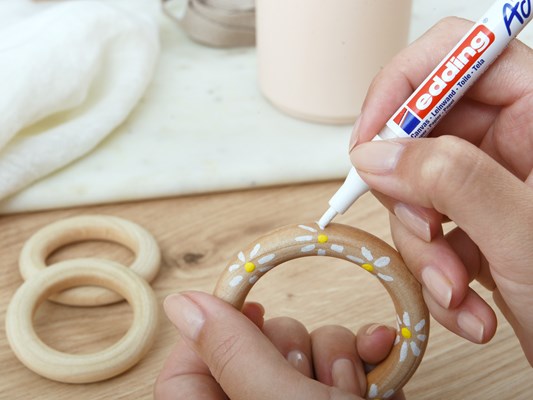 edding 5300 Acrylmarker Fein, Naturfarben, 5er-Set (Art.-Nr.: 4-5300-5S-1)