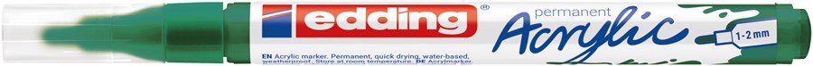 edding 5300 Acrylmarker fein moosgrün matt, Rundspitze 1-2 mm (Art.-Nr.: 4-5300904)