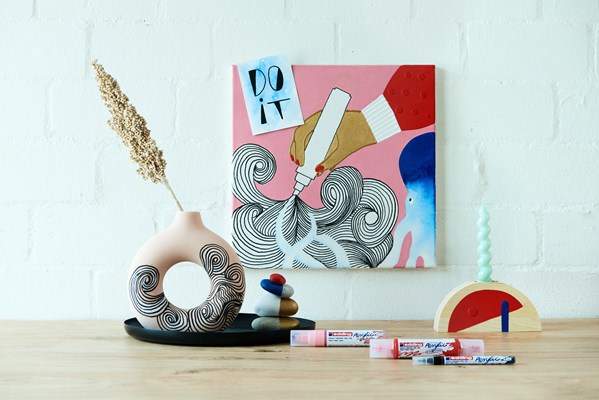 edding 5300 Acrylmarker fein koralle matt, Rundspitze 1-2 mm (Art.-Nr.: 4-5300913)