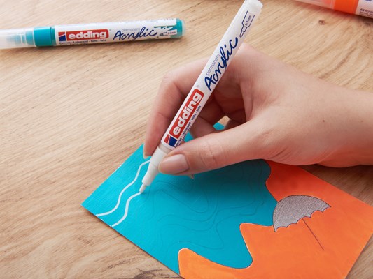 edding 5300 Acrylmarker fein pastellgelb matt, Rundspitze 1-2 mm (Art.-Nr.: 4-5300915)