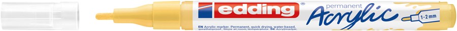 edding 5300 Acrylmarker fein pastellgelb matt, Rundspitze 1-2 mm (Art.-Nr.: 4-5300915)