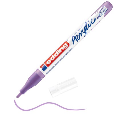 edding 5300 Acrylmarker fein helllavendel matt, Rundspitze 1-2 mm (Art.-Nr.: 4-5300931)